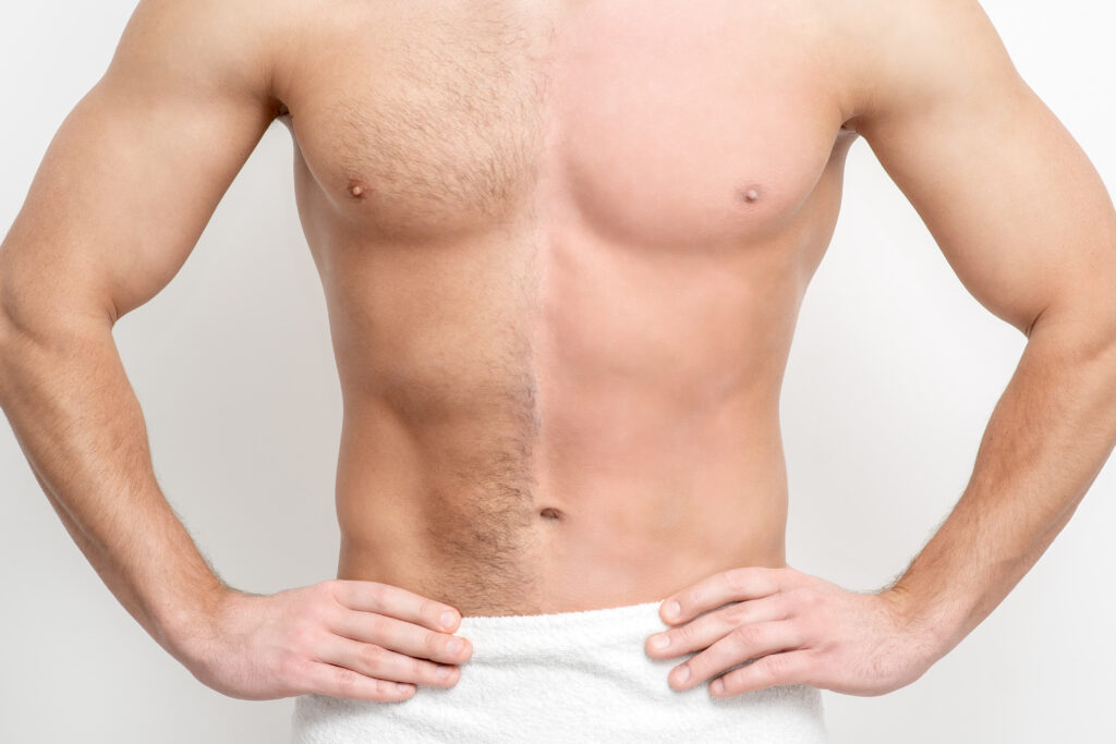 FORMATION EPILATION HOMME - DOS - TORSE